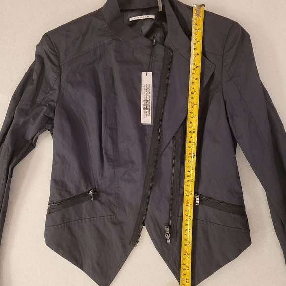 NWT T Tahari Orianna jacket, Size US 4,  Titanium Grey - Picture 7 of 8